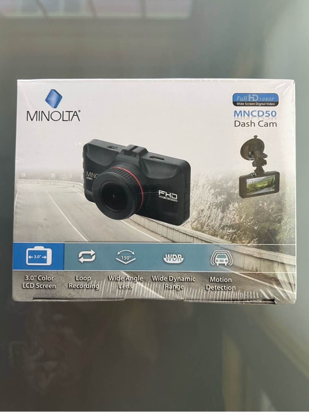 ⭐️NEW GOLD MNCD50 1080p Full HD Dash Cam 3.0" LCD Screen Wide Angle Lens Minolta - Picture 4 of 17